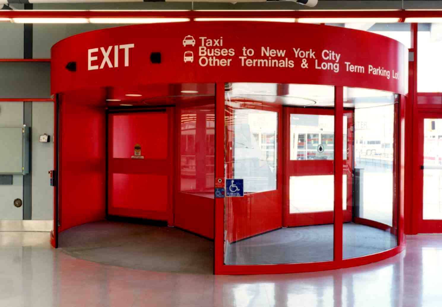 NY La Guardia Airport Revolving Doors